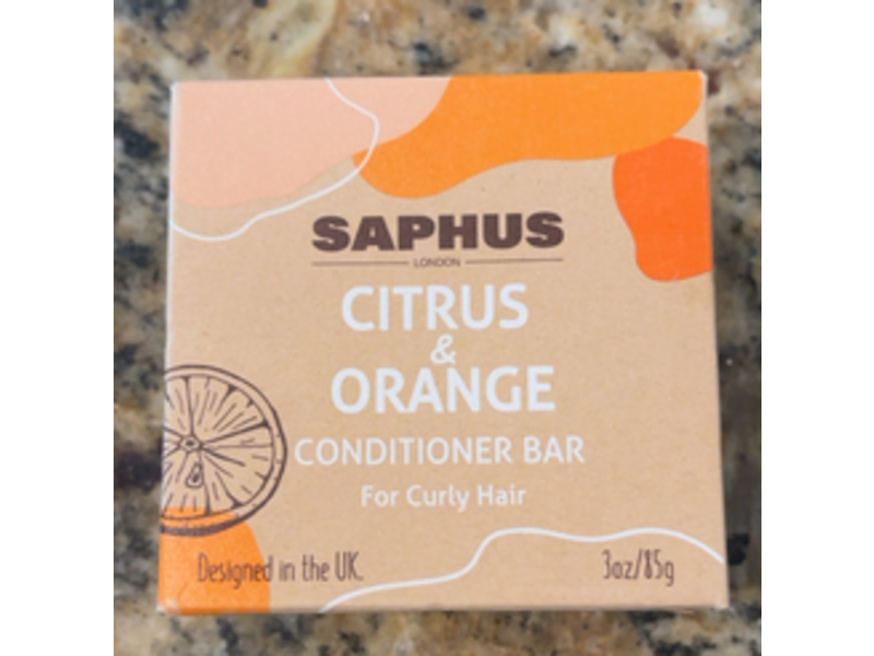 Saphus Conditioner Bar, Citrus & Orange, 3 oz/85 g