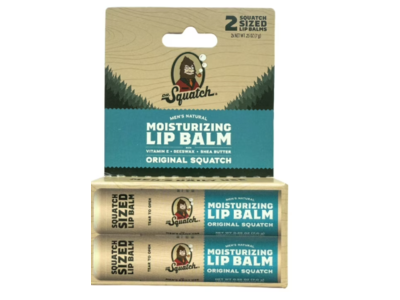 Dr.Squatch Moisturizng Lip Balm, Original Squatch, 0.25 oz/7 g, Pack Of 2
