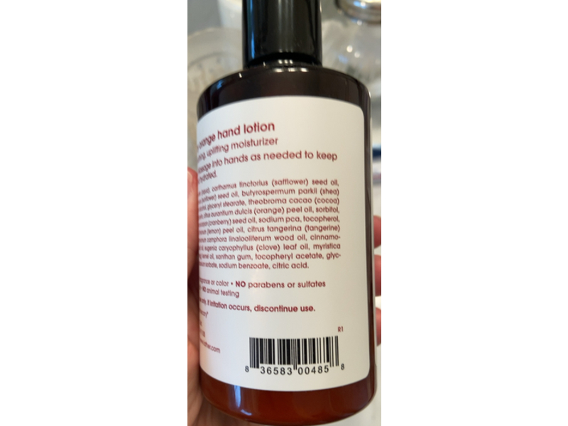 Lather Hand Lotion, Cranberry Orange, 10 fl oz/295 mL