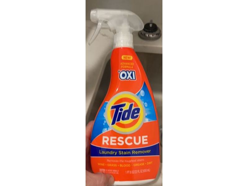 Tide + Oxi Rescue Laundry Stain Remover, 22 fl oz/650 mL, Pack Of