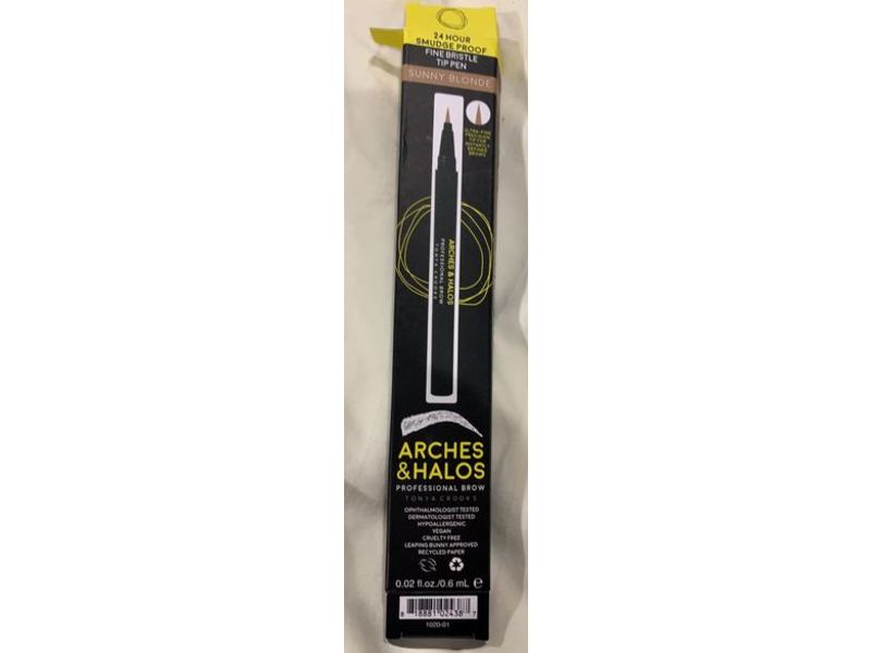 Arches & Halos New Fine Bristle Tip Pen, Sunny Blonde, 0.02 fl oz/0.6 mL