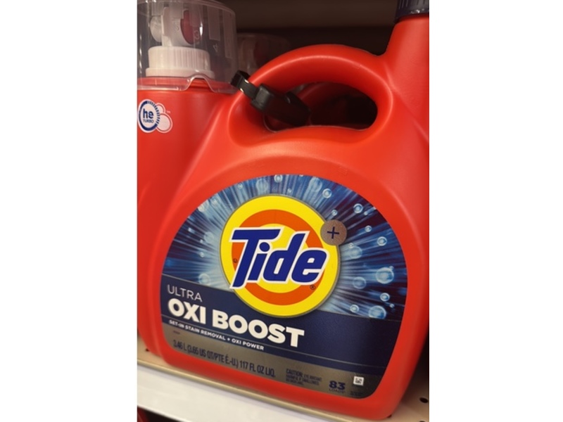 Tide+ Ultra OXI Boost Laundry Detergent, 83 Loads, 117 fl oz/3.46