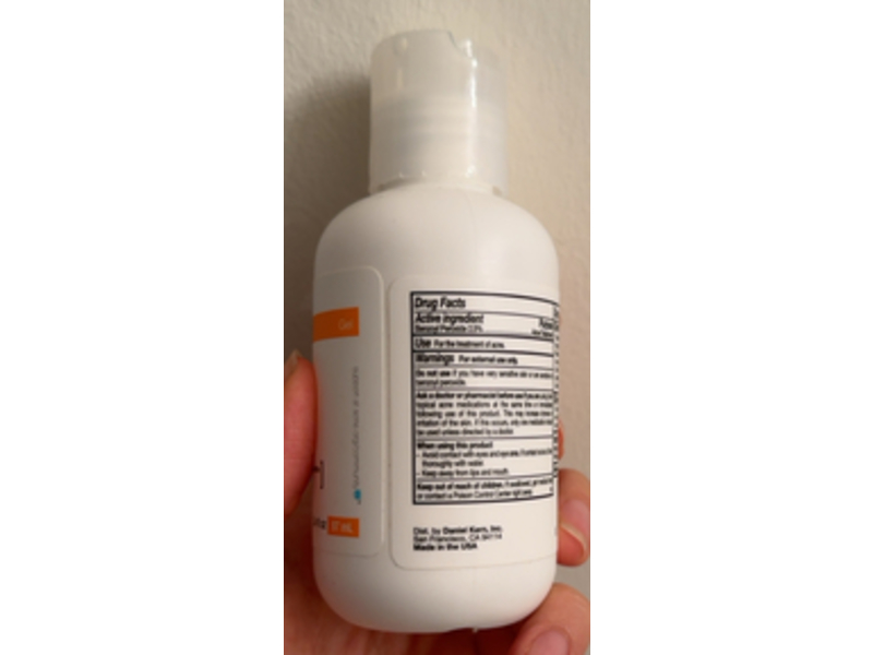 Acne.Org Treatment Benzoyl Peroxide 2.5% Gel, 3.4 fl oz/97 mL