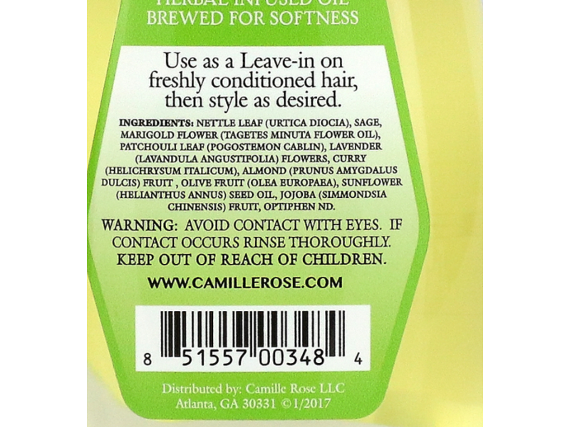 Camille Rose Seal & Softening Leave-In Collection, Herbal Tea, 9 fl oz/266 mL