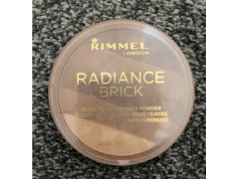 Rimmel London Radiance Brick Multi-Tonal Shimmer Powder, 002 Medium, 0.42 oz/12 g
