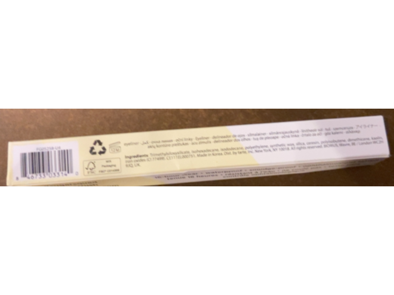 Tarte Sugar Rush Easy On The Eyes Clay Liner, Black, 0.1 fl oz