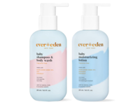 EverEden Baby Bathtime Duo, Shampoo & Body Wash + Moisturizing Lotion, Fragrance Free, 8.5 fl oz/251 mL - Image 2