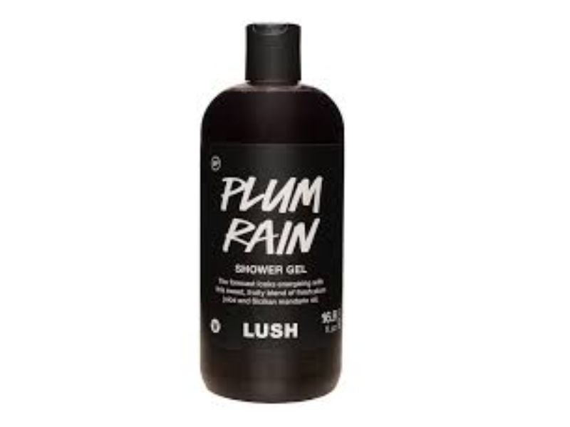 Lush Shower Gel, Plum Rain, 16.9 fl oz/500 mL