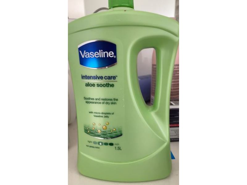 Vaseline Intensive Care Body Lotion, Aloe Soothe, 1.5 L