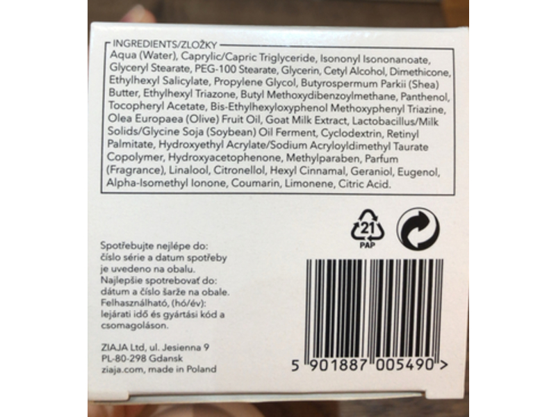 Ziaja Day Goat's Milk Day Cream, 50 mL, Pack of 3