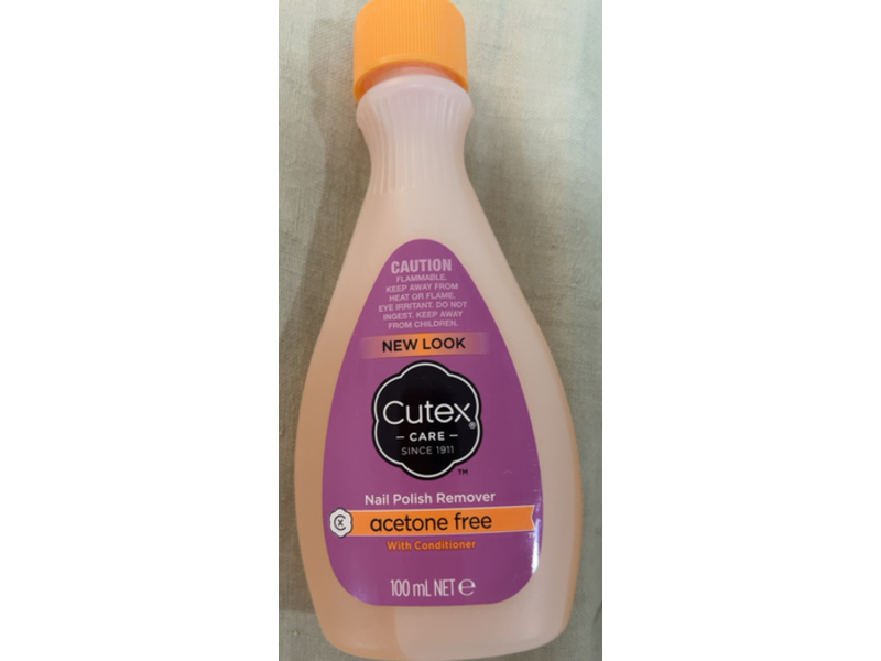 Cutex Nail Polish Remover, Acetone Free, 100 mL