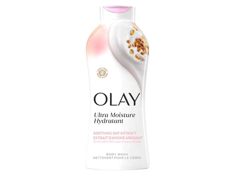 Olay Ultra Moisture Body Wash, Oat Extract, 22 fl oz/650 mL