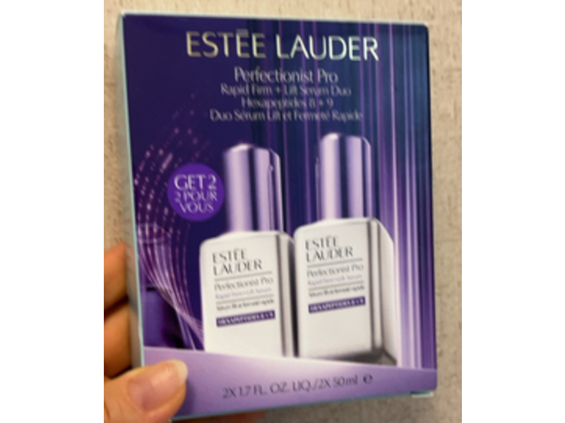 Estee Lauder Perfectionist Pro Rapid Firm + Lift Serum, Hexapeptides 8+9, 1.7 fl oz/50 mL, 2 Count