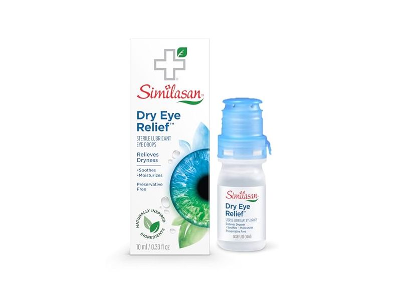 Similasan Dry Eye Relief Sterile Lubricant Eye Drops, 0.33 fl oz/10 mL