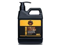 Gibs Grooming Man Wash Beard + Hair + Body Wash, Amber, 33.8 fl oz/1 L - thumbnail 1