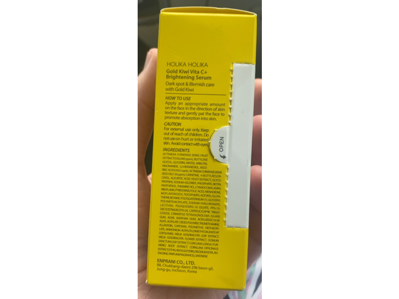 Holika Holika Brightening Serum, Gold Kiwi Vita C+, 1.52 fl oz/45 mL