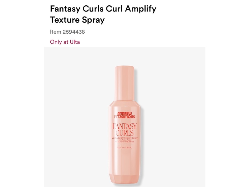 Andrew Fitzsimons Fantasy Curls Amplify Texture Spray, 5.1 fl oz/150 mL
