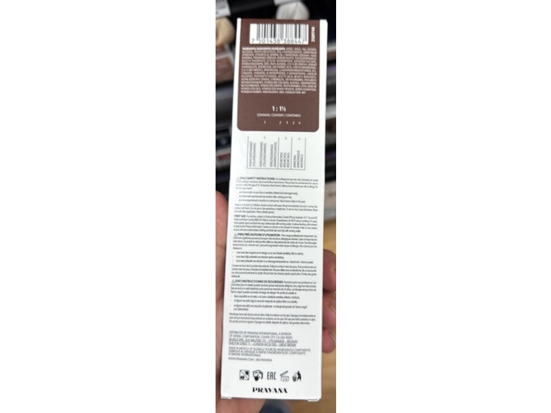 Pravana Chroma Silk Permanent Hair Color Cream, 7Nta Neutral Ash Blonde, 3 fl oz/90 mL