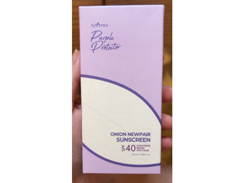 Isntree Purple Protector Onion Newpair Sunscreen, SPF 40, 1.69 fl oz/50 mL