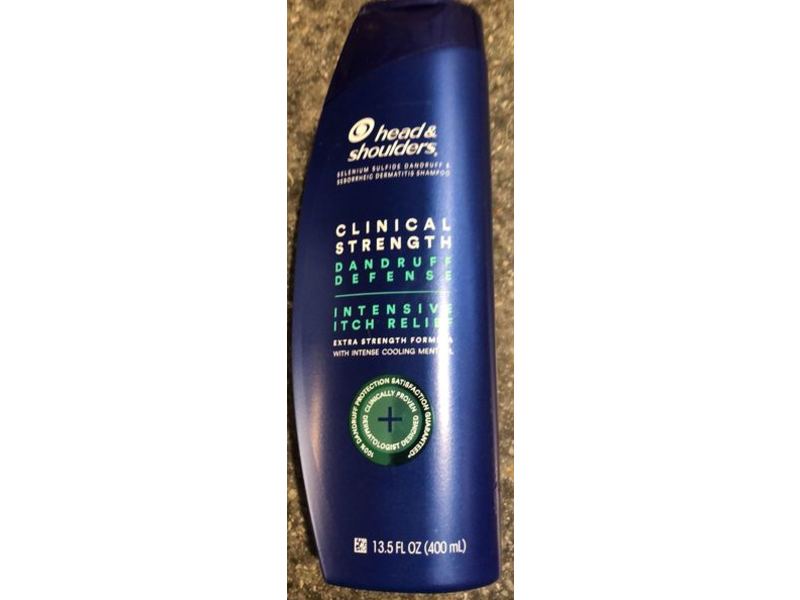 Head & Shoulders Clinical Strength Dandruff Defense Intensive Itch Relief Shampoo, 13.5 fl oz/400 mL