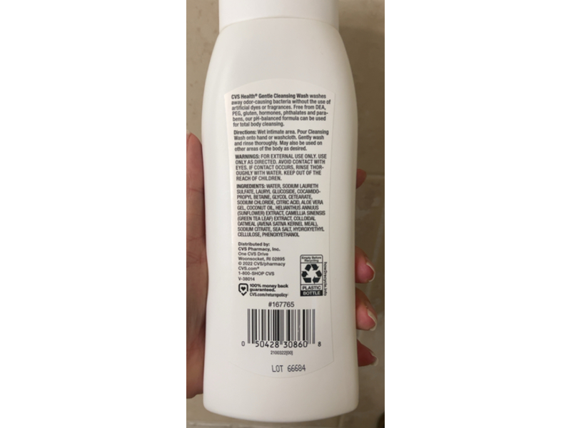 CVS Health Cleansing Wash, Gentle, 12 fl oz/355 mL