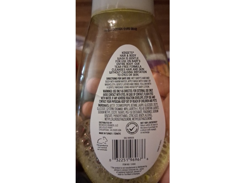 Kidgets Tear-Free Hair & Body Wash, 13.6 fl oz/400 mL