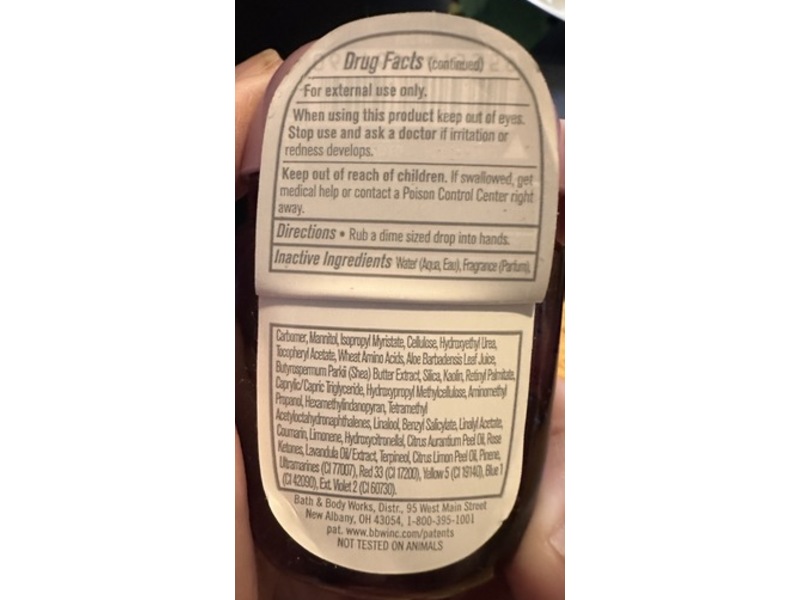 Bath & Body Works PocketBac Anti-Bacterial Hand Gel, Moonlit Goddess, 1 fl oz/29 mL