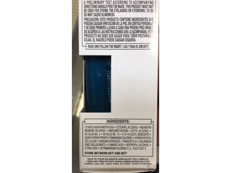 L'Oreal Paris Hair Color Colorista Semi-Permanent for Brunette Hair, Midnightblue, 4 fl oz/118 mL