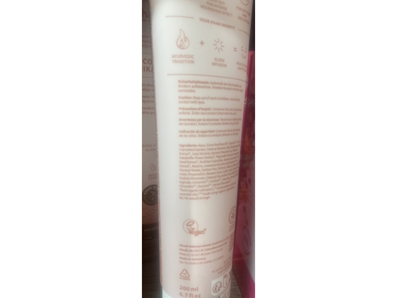Khadi Shining Ayurvedic Nourishing Conditioner, Coconut Skikakai, 6.7 fl oz/200 mL