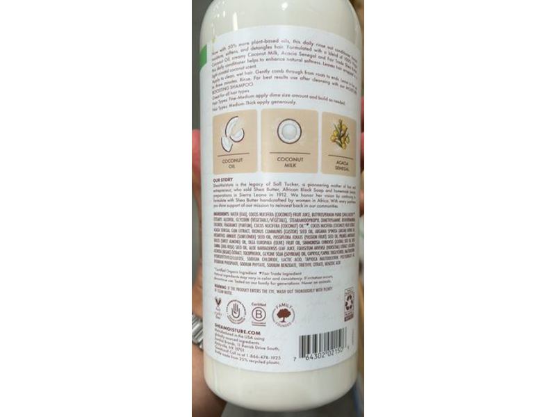 SheaMoisture Moisture Boosting Conditioner, Coconut Milk & Acacia Senegal, 34 fl oz/1 L
