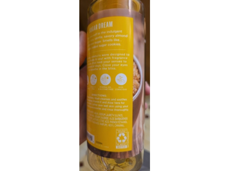Hatch Beauty ScentHappy Sugar Dream Body Wash, Vanilla + Almond + Sugar + Aloe Vera + Vitamin E, 13 oz/368.5 g