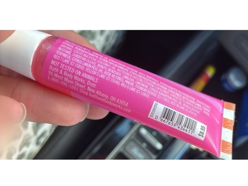 Bath & Body Works Lip Gloss, Snowy Peach Berry, 0.47 fl oz/14 mL