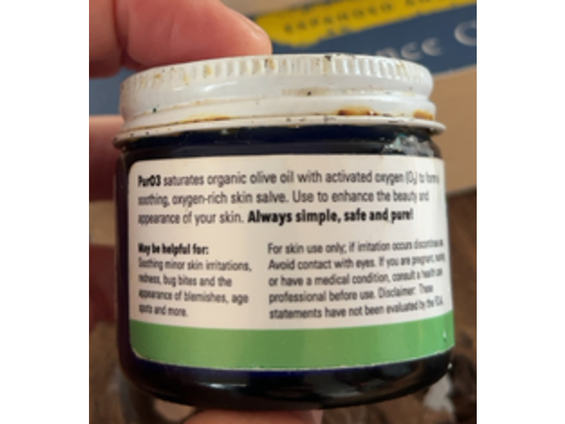 PurO3 Fully Ozonated Olive Oil, 2 fl oz/59 mL