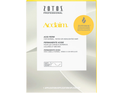 Zotos Acclaim Acid Perm, Regular, 1 Application, Pack Of 4