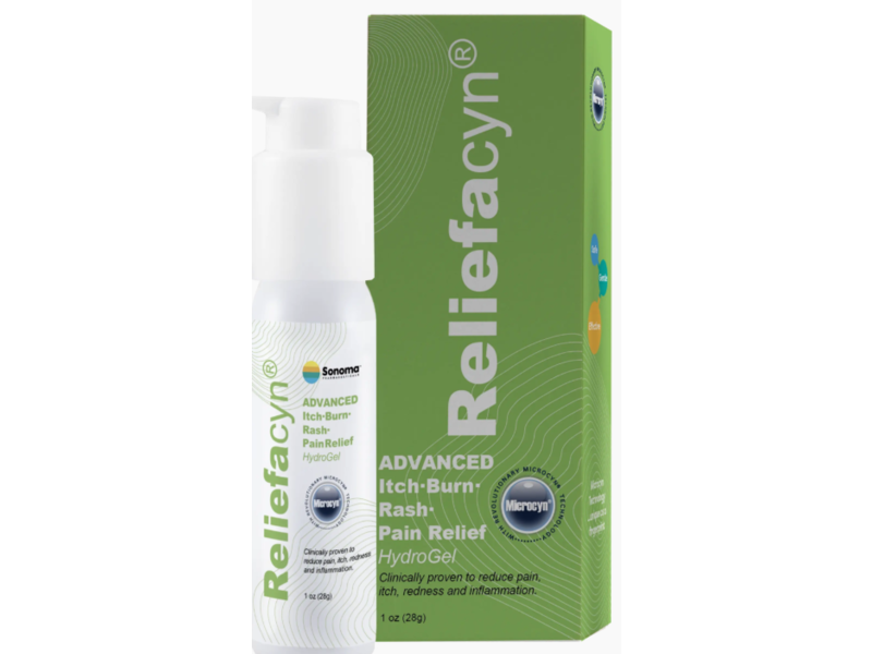 Sonoma Reliefacyn Advanced Itch-Burn-Rash-Pain Relief Hydrogel, 1 oz/28 g