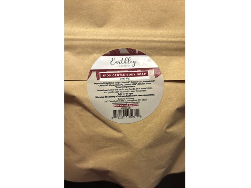Earthley Wellness Kids Gentle Body Soap, 2 oz/57 g