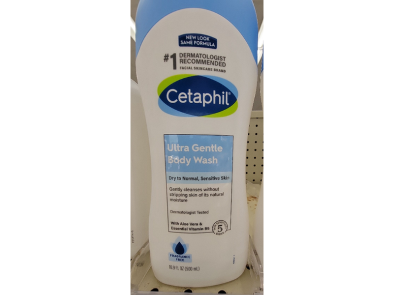 Cetaphil Ultra Gentle Body Wash, Dry to Normal, 16.9 fl oz (00 mL), Pack Of 3