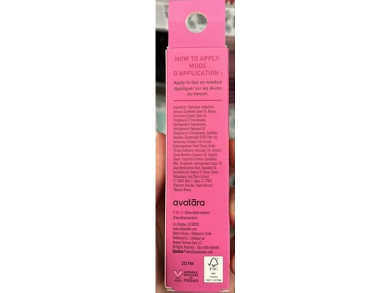 Avatara Tinted Lip Jelly, Dragon Fruit Dream, 0.51 fl oz/15 mL.
