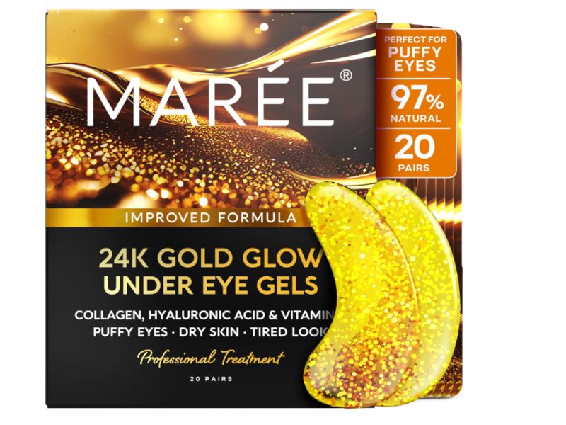 Maree 24K Gold Collagen Eye Gels, 20 Pairs