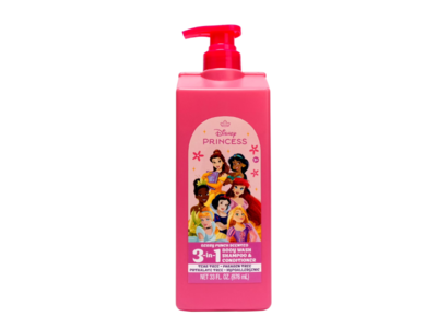 Disney Princess 3-In-1 Body Wash Shampoo & Conditioner, Berry Punch, 33 fl oz/976 mL