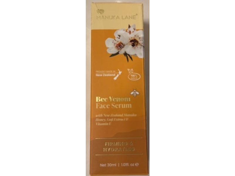 Manuka Lane Firming & Hydrating Face Serum, Bee Venom, 1.01 fl oz/30 mL