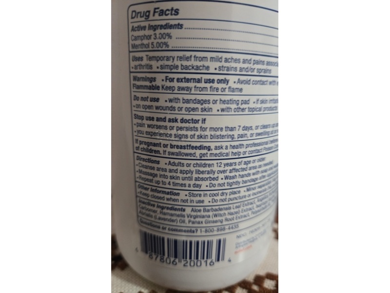 China Gel Au Lief Topical Pain Relief, 16 oz/453.6 g