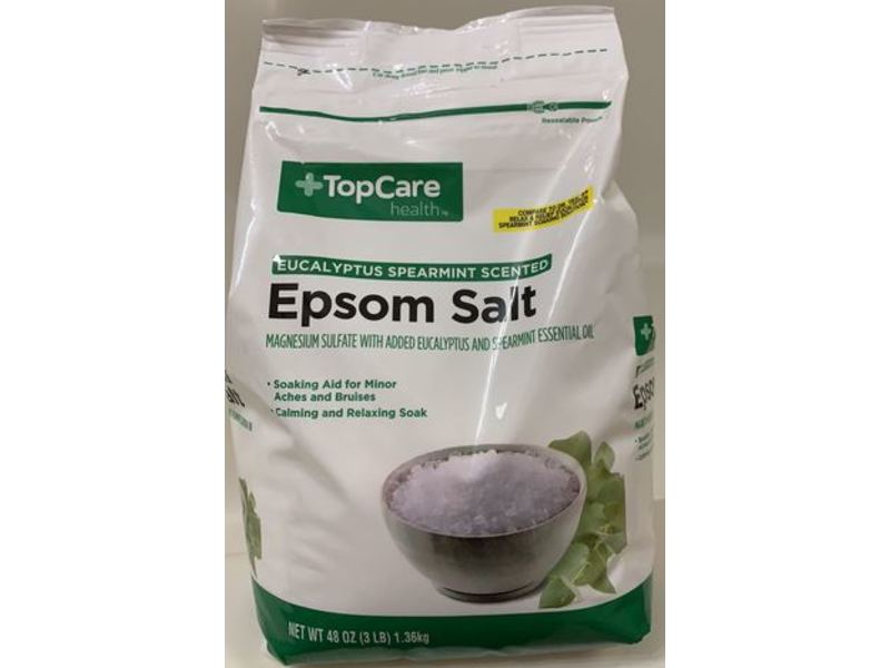 Topcare Epsom Salt, Eucalyptus Spearmint Scented, 48 oz / 1.36 kg