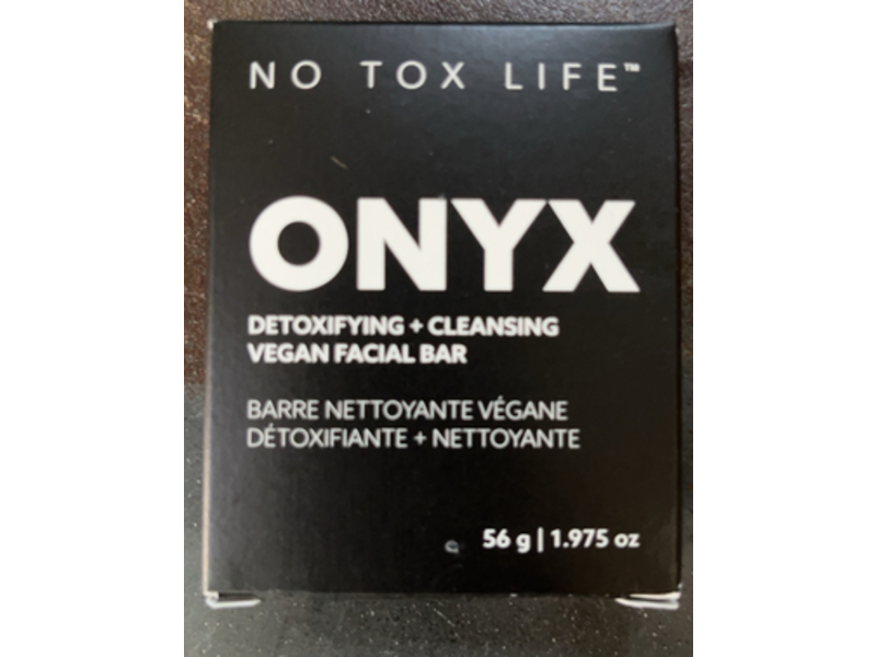No Tox Life Onyx Detoxifying + Cleansing Facial Bar, 1.975 oz/56 g