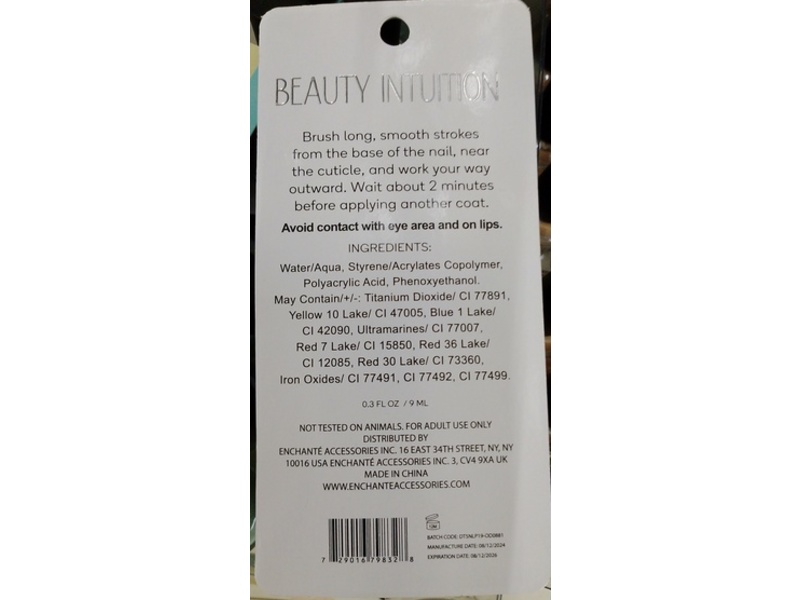 Beauty Intuition Long Lasting Nail Polish, Mauve Pink, 0.3 fl oz/9 mL