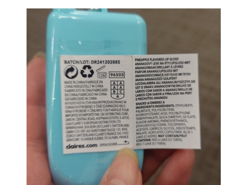 Claires Lip Gloss Set,