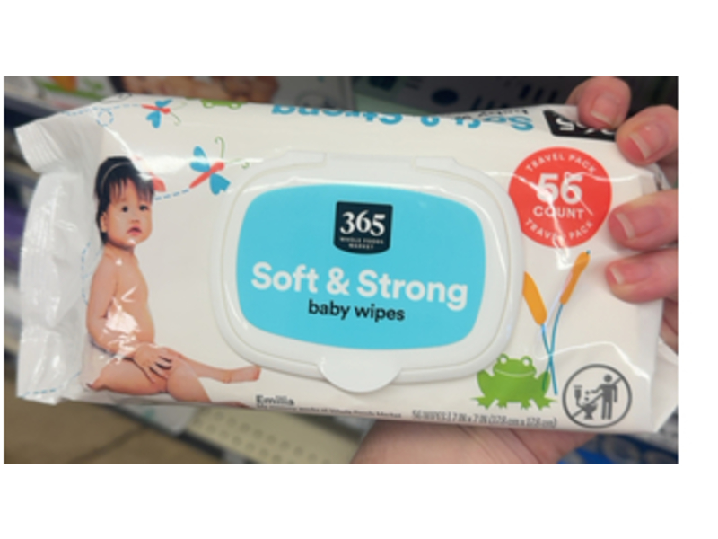 365 Whole Foods Market Soft & Strong Baby Wipes, 56 Counts