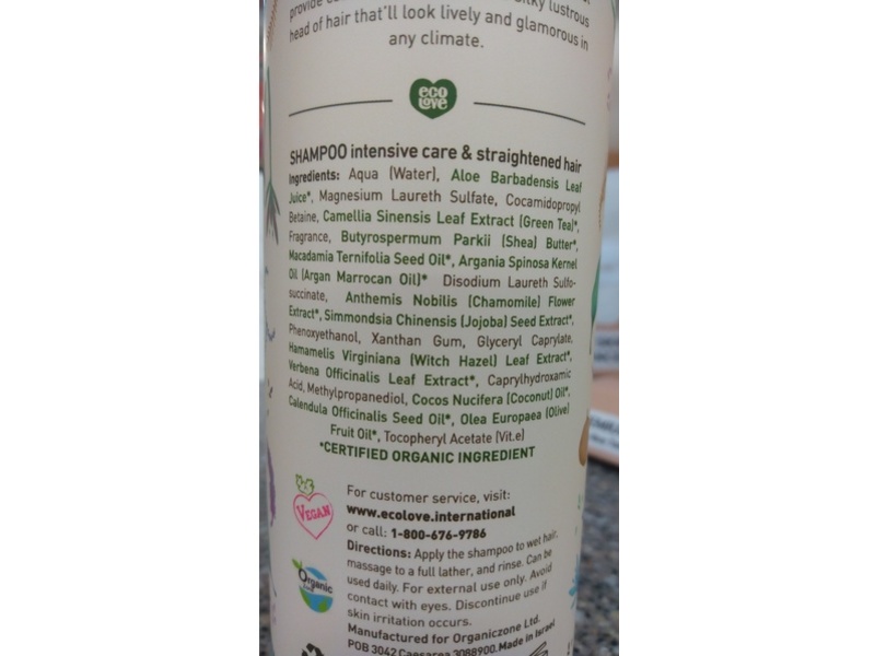 ecoLove Shampoo, Macadamia + Shea & Argan, 17.6 fl oz/500 mL