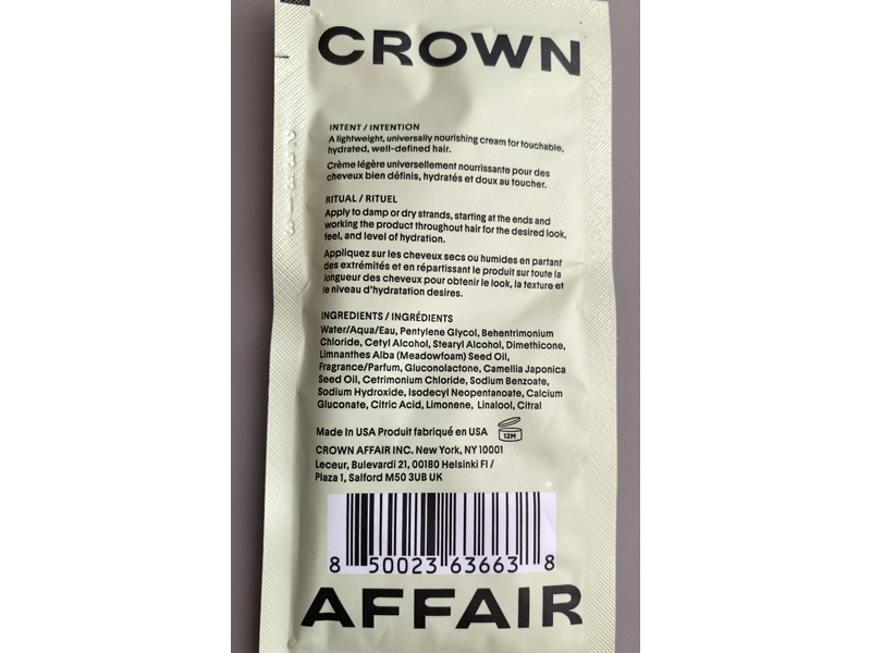 Crown Affair The Leave-In Conditioner, 0.3 fl oz/9 mL