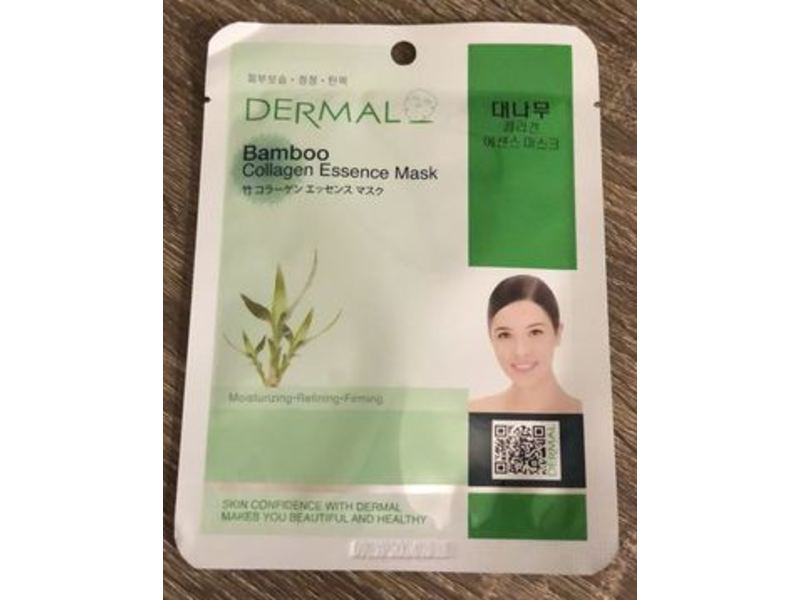 Dermal Collagen Essence Mask, Bamboo, 0.81 oz/23 g